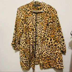 New Look Cheetah Print Jacket Size 1X